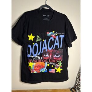 Doja Cat Scarlet Tour USA Black Graphic T Shirt Size L Made in‎ USA